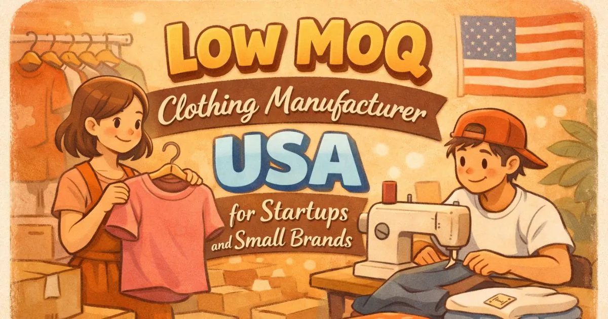 low MOQ clothing manufacturer USA